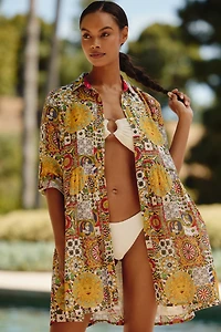 Ro's Garden Deauville Mini Shirt Dress