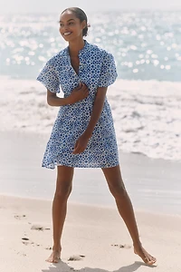 Ro's Garden Vibeka Short-Sleeve Mini Dress