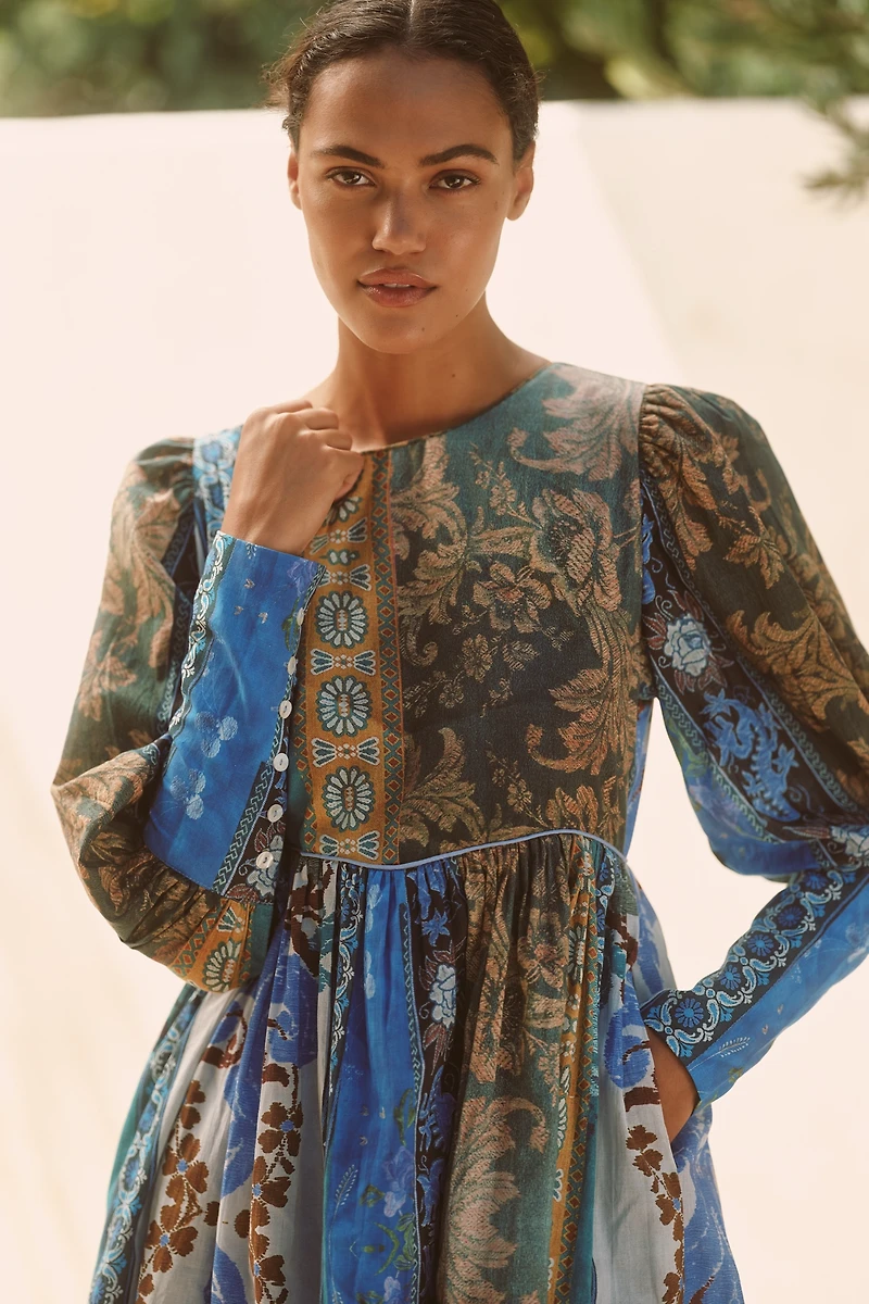 Ro's Garden Jewell Long-Sleeve Mini Dress
