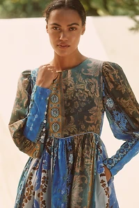 Ro's Garden Jewell Long-Sleeve Mini Dress