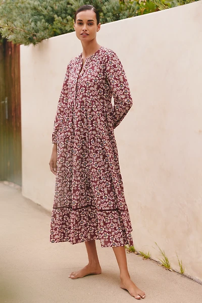 Ro's Garden Daphne Long-Sleeve Midi Dress