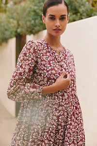 Ro's Garden Daphne Long-Sleeve Midi Dress
