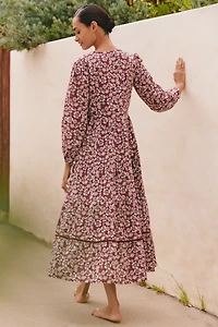 Ro's Garden Daphne Long-Sleeve Midi Dress