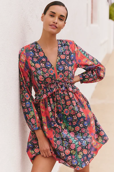 Ro's Garden Jerez Long-Sleeve Mini Dress