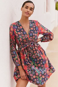 Ro's Garden Jerez Long-Sleeve Mini Dress