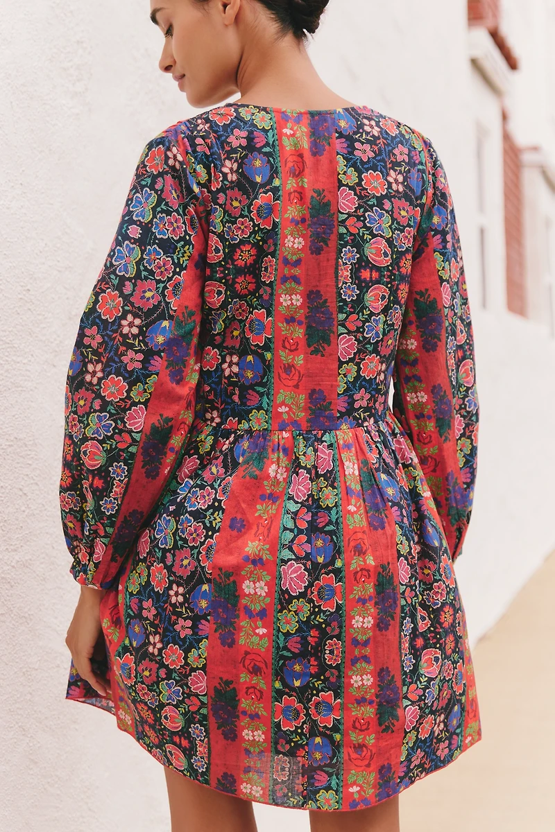 Ro's Garden Jerez Long-Sleeve Mini Dress