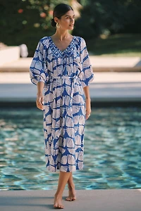 Ro's Garden Lulu V-Neck Midi Dress