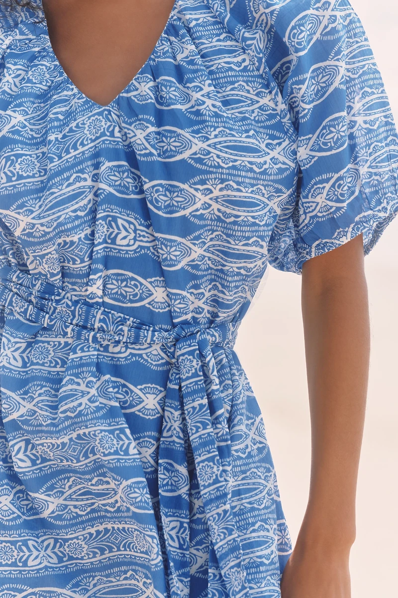 Ro's Garden France Short-Sleeve Midi Dress