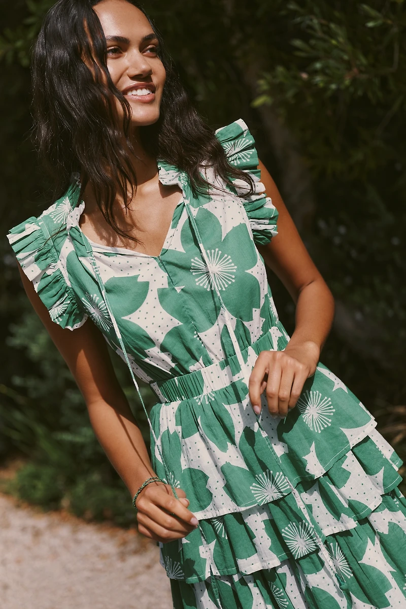 Ro's Garden Bimba Tiered Mini Dress