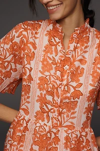 Ro's Garden Vibeka Short-Sleeve Mini Dress