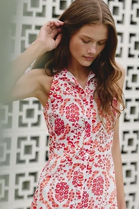 Ro's Garden Regina Cotton Mini Dress