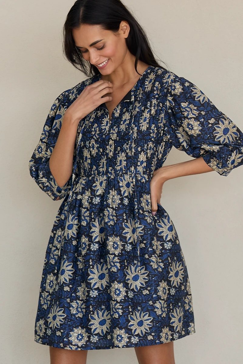 Sundays Zera Silk Blend Mini Dress