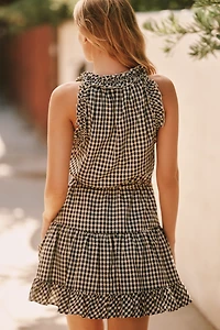 Sundays Sleeveless Gingham Blisse Mini Dress