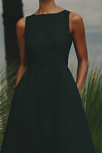Sundays Parke Sleeveless Poplin Maxi Dress