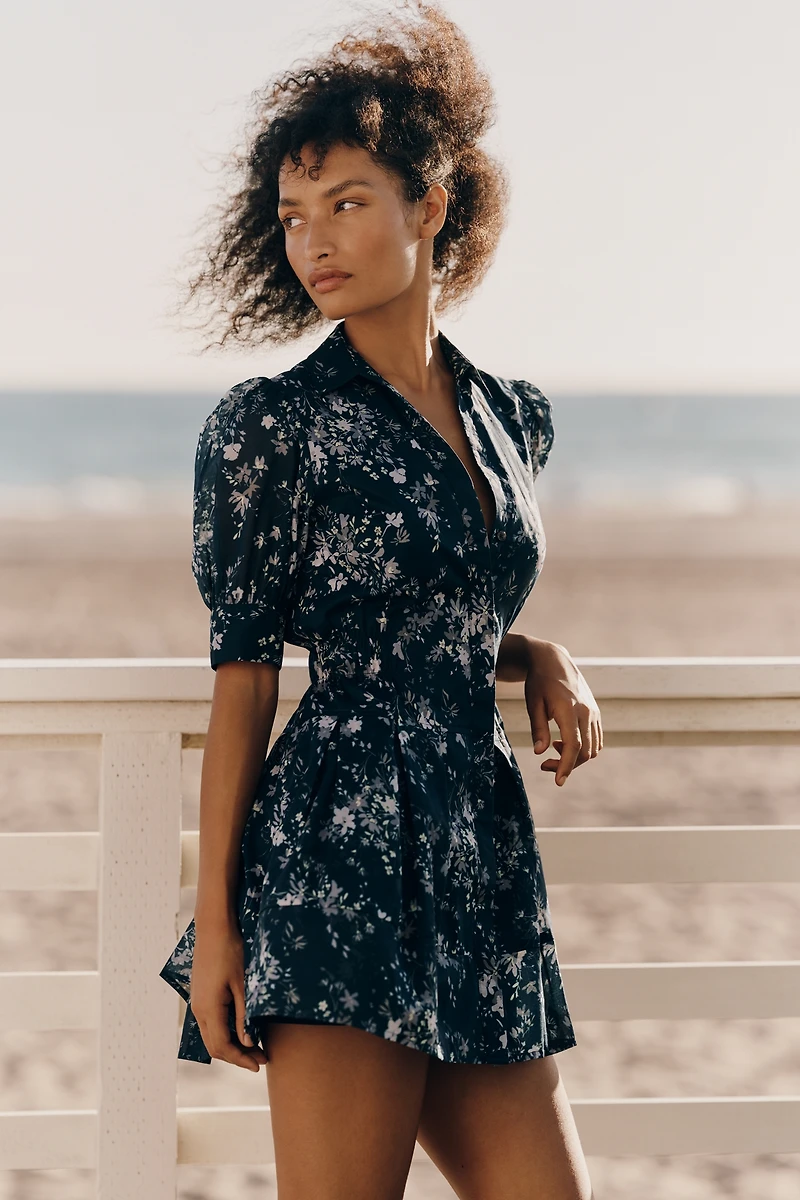 Sundays Maisie 100% Cotton Printed Mini Dress