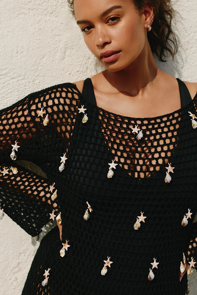 En Saison Dahlia Plus Long Sleeve Mini Dress