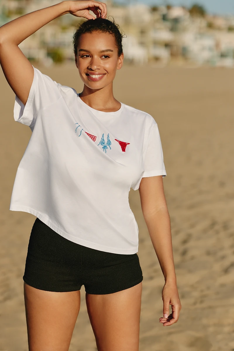 Jacquie The Label Beaded Tee
