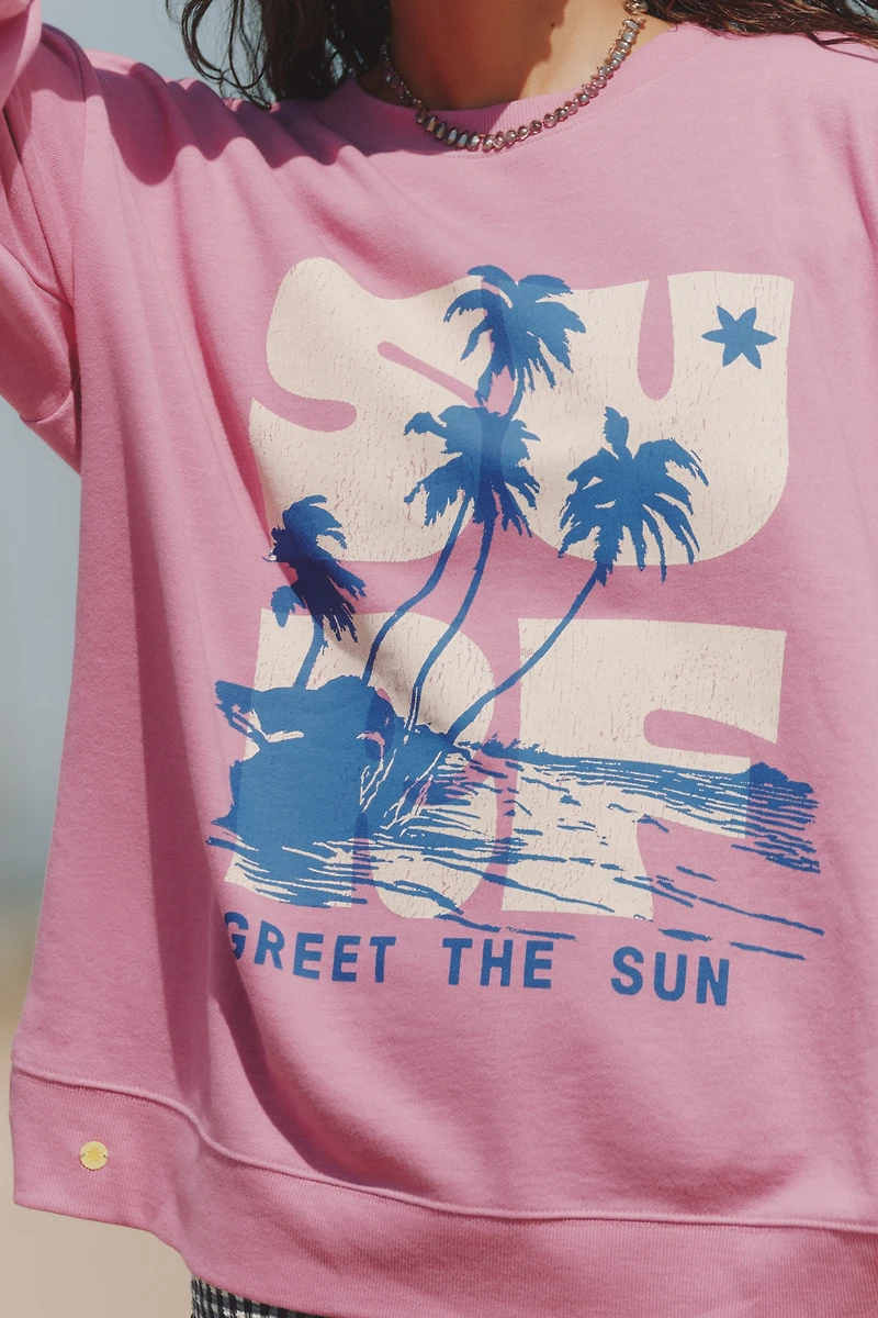 Celandine Printed Crew-Neck Sweatshirt