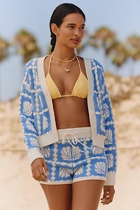 Celandine Jacquard Cardigan Sweater