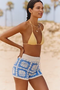 Celandine Jacquard Sweater Shorts