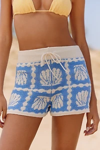 Celandine Jacquard Sweater Shorts