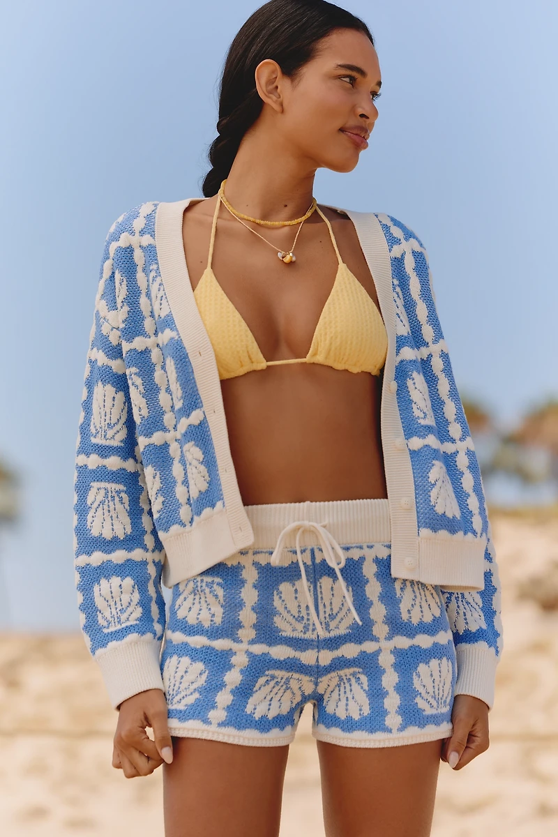 Celandine Jacquard Sweater Shorts