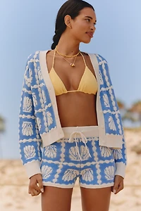Celandine Jacquard Sweater Shorts