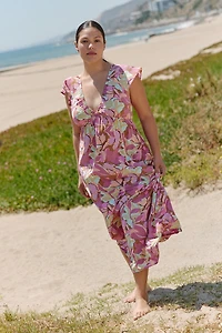 Jula Willow V-Neck Midi Dress