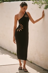 Celandine One-Shoulder Cutout Knit Dress