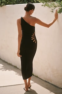Celandine One-Shoulder Cutout Knit Dress