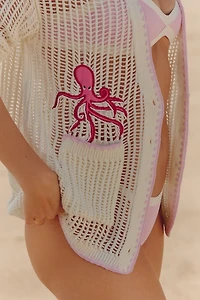 Celandine Whipstitch Cardigan Sweater