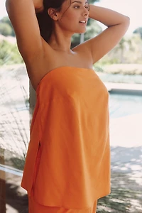 Eloquii Plus Linen Blend Column Tube Top