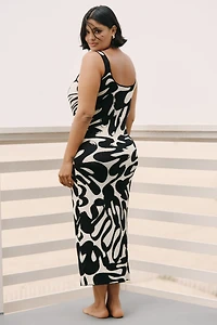 Eloquii Plus Sleeveless Column Sweater Midi Dress