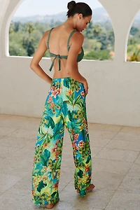 Luli Fama Elastic-Waist Pants