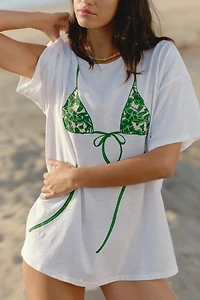 Celandine Boxy Crew-Neck T-Shirt