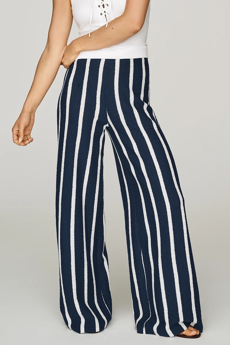 Celandine Striped Terry Pants
