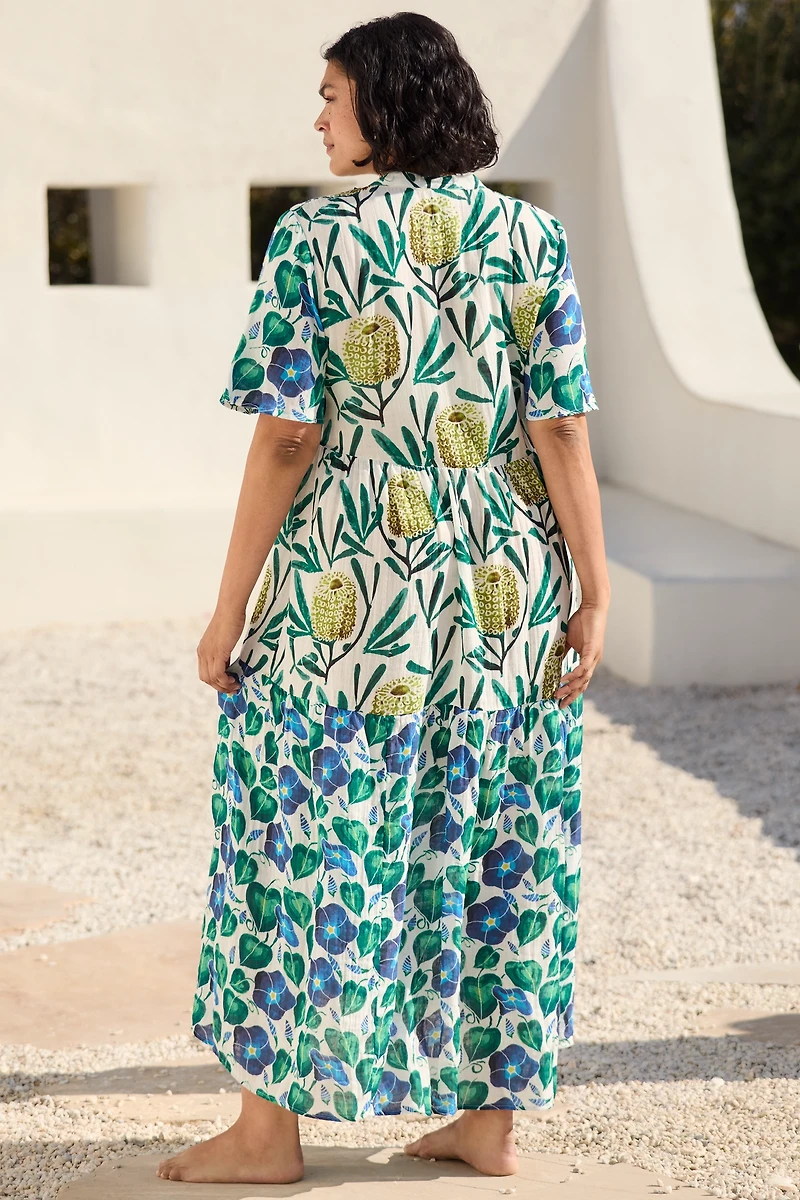 The Kallie Flowy Maxi Dress by Celandine: Harlinah Teoh Printed Edition