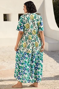 The Kallie Flowy Maxi Dress by Celandine: Harlinah Teoh Printed Edition