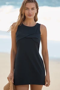 Celandine Sleeveless Twist T-Shirt Mini Dress