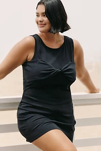 Celandine Sleeveless Twist T-Shirt Mini Dress