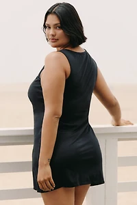 Celandine Sleeveless Twist T-Shirt Mini Dress