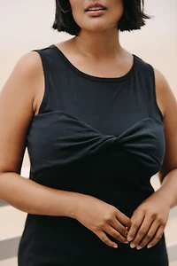 Celandine Sleeveless Twist T-Shirt Mini Dress