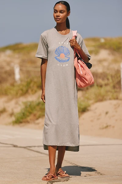Jordan Nickson x Celandine Cotton Crew-Neck Midi Dress