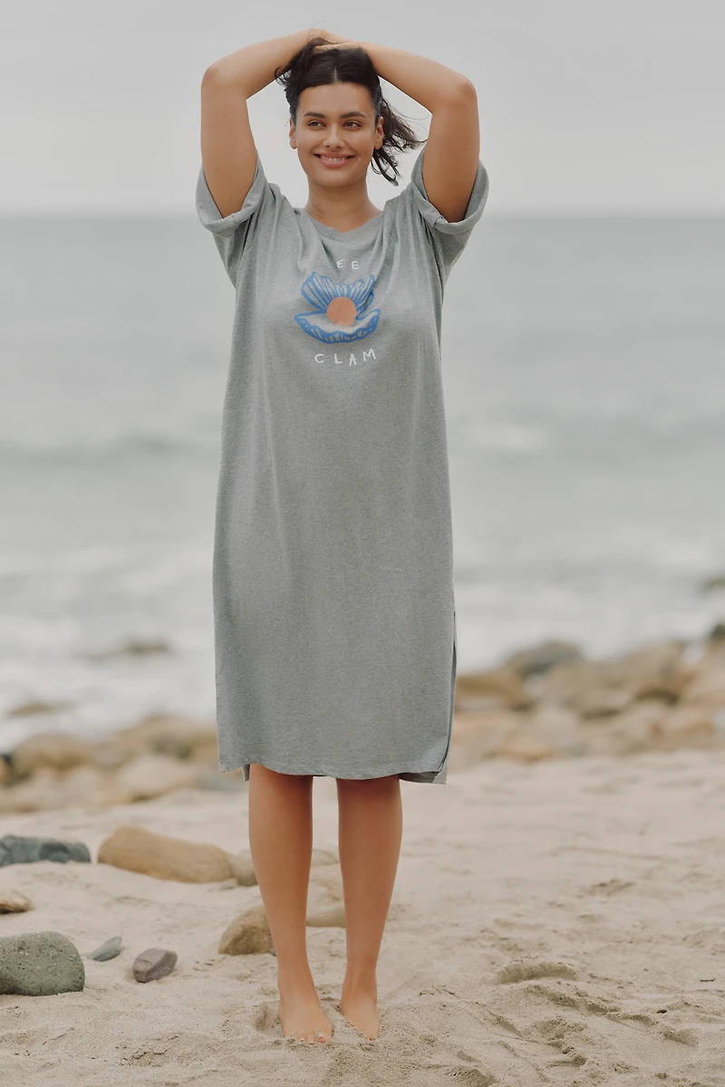 Jordan Nickson x Celandine Cotton Crew-Neck Midi Dress