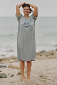 Jordan Nickson x Celandine Cotton Crew-Neck Midi Dress