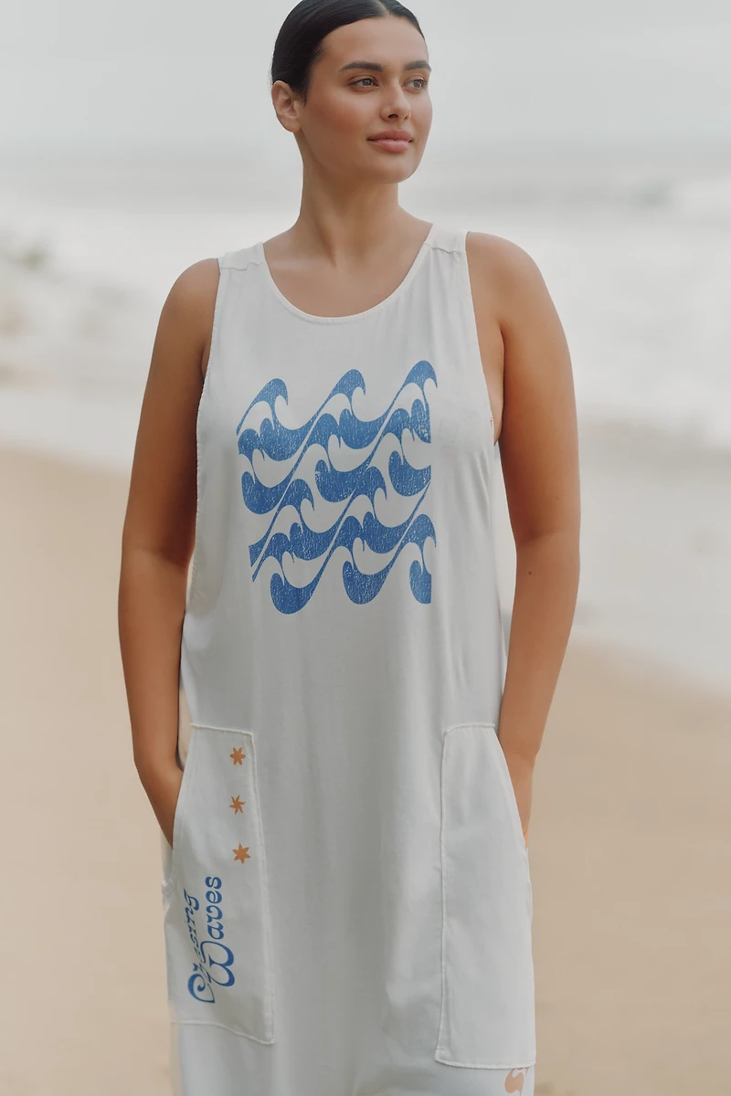 Celandine Drop-Waist Graphic Jumpsuit