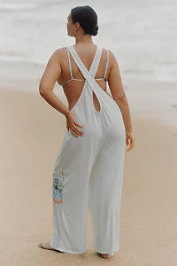 Celandine Drop-Waist Graphic Jumpsuit