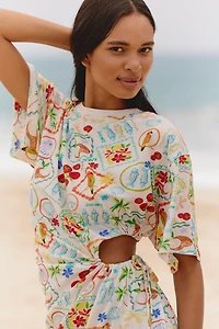 Celandine Cutout T-Shirt Mini Dress