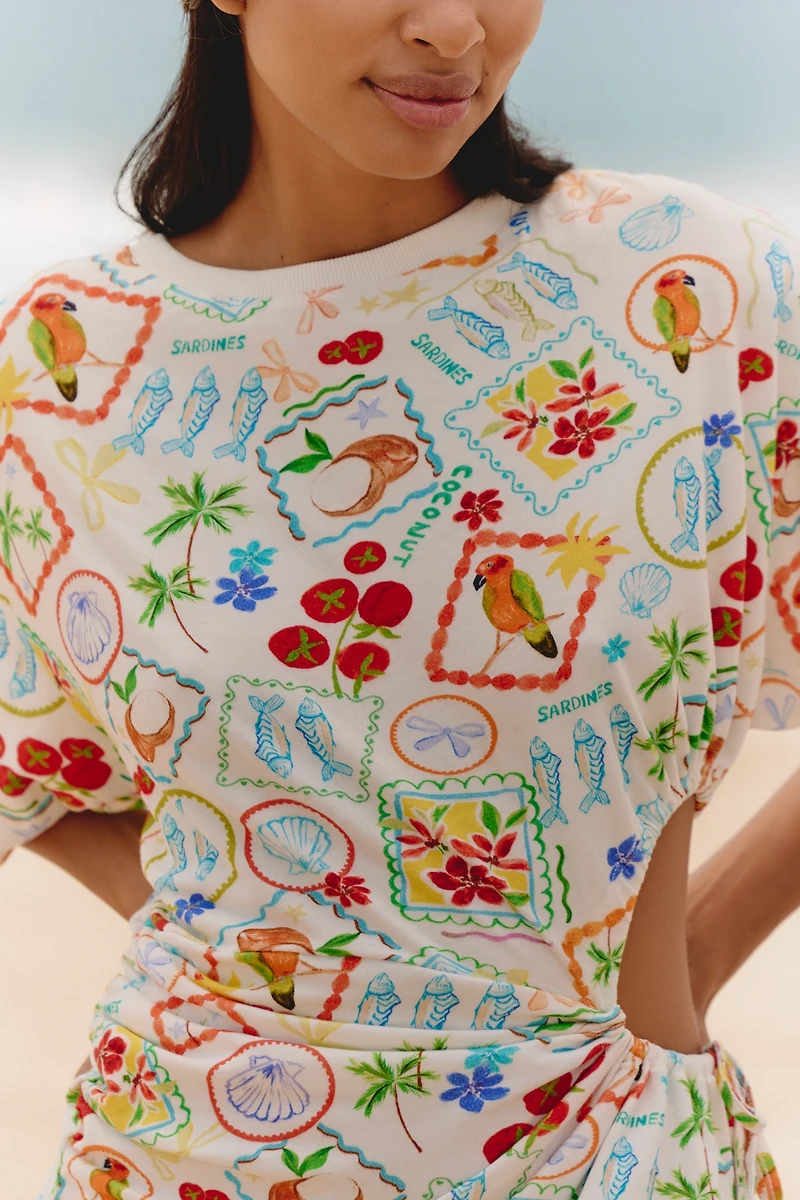 Celandine Cutout T-Shirt Mini Dress