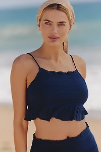 Celandine Crop Gauze Cami